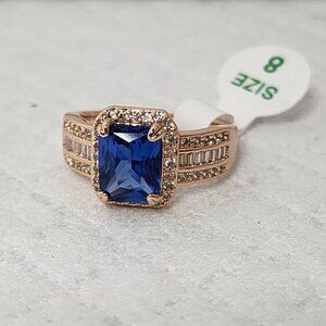 Bomb Party Ring Blue Topaz